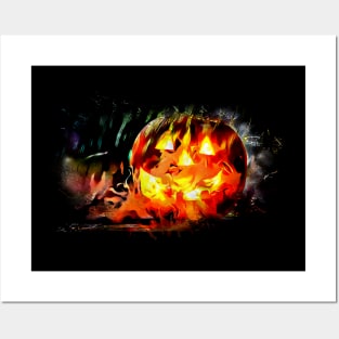 Jack O Lantern Halloween Pumpkin Posters and Art